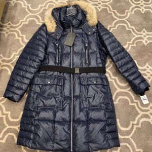 MARC NEW YORK -ANDREW MARC- NEW DOWN REAL COYOTE FUR TRIMMED COAT, SIZE XXL